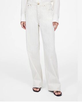NWT MADEWELL LOW SLUNG BAGGY JEAN IN RAILROAD STRIPE